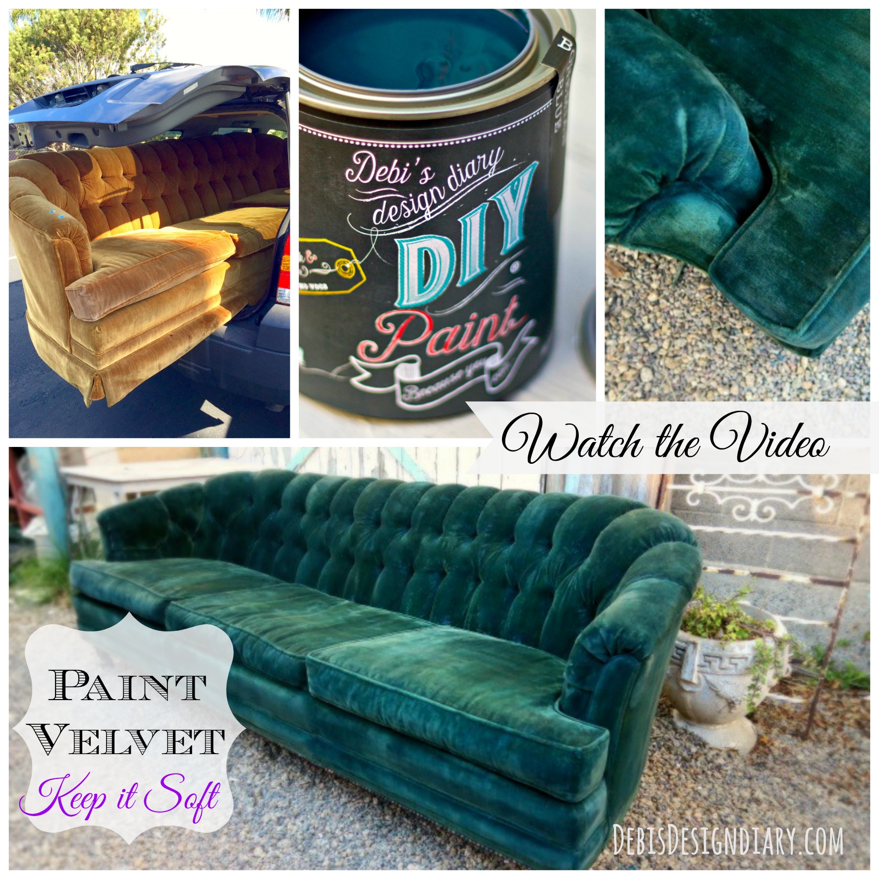 How to paint a couch or upholstery